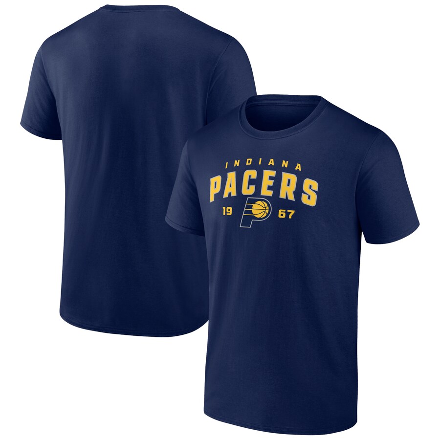 Men's Indiana Pacers Navy Rebel Logo T-Shirt - Puhuasuan