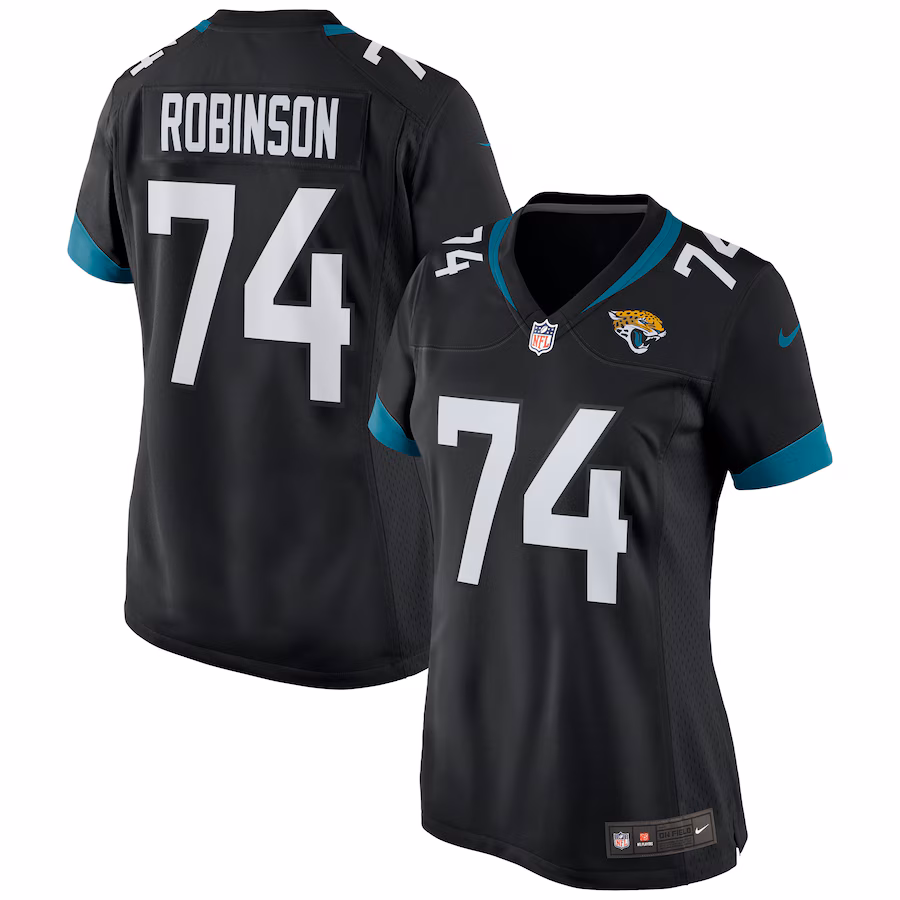 Women's Jacksonville Jaguars Cam Robinson Nike Black Game Jersey - Puhuasuan