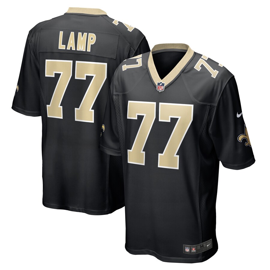 Men's New Orleans Saints Forrest Lamp Nike Black Game Player Jersey - Puhuasuan