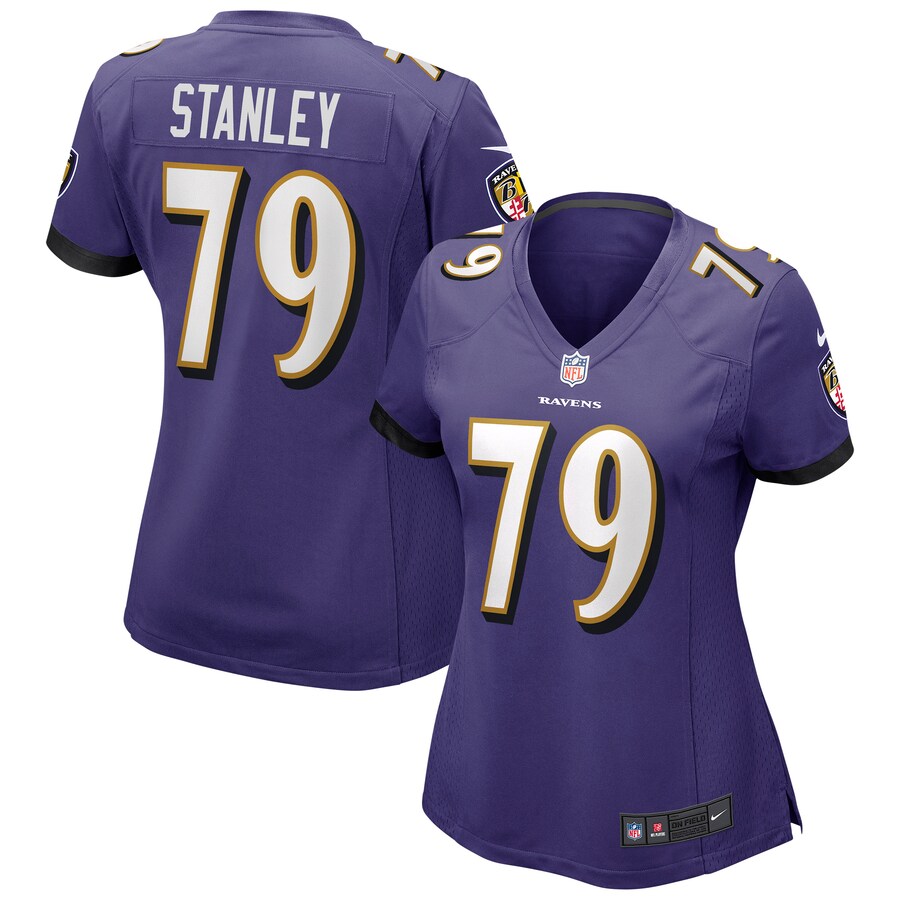 Women's Baltimore Ravens Ronnie Stanley Nike Purple Game Jersey - Puhuasuan