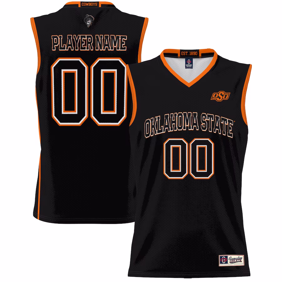 Oklahoma State Cowboys GameDay Greats Youth NIL Pick-A-Player Lightweight Basketball Jersey - Black - Puhuasuan
