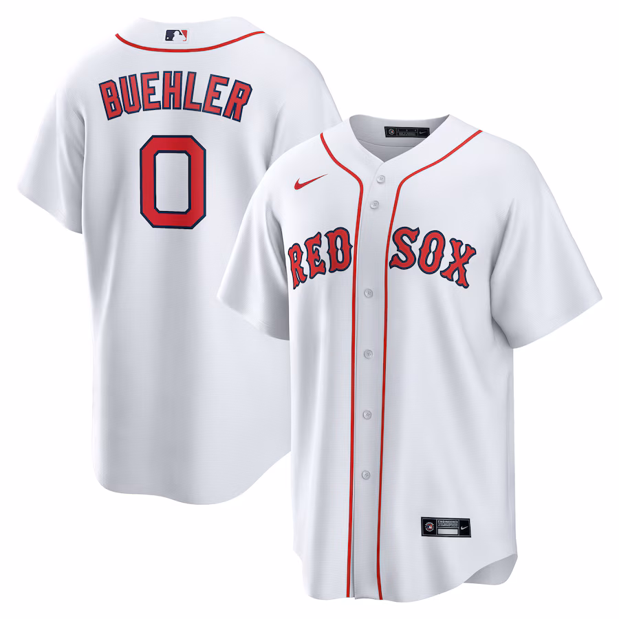 Men's Boston Red Sox Walker Buehler Nike White Home Replica Jersey - Puhuasuan