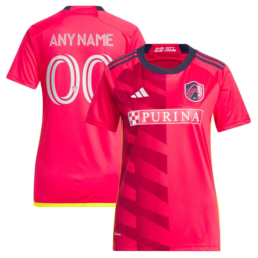 Women's St. Louis City SC adidas Red 2023 CITY Kit Replica Custom Jersey - Puhuasuan