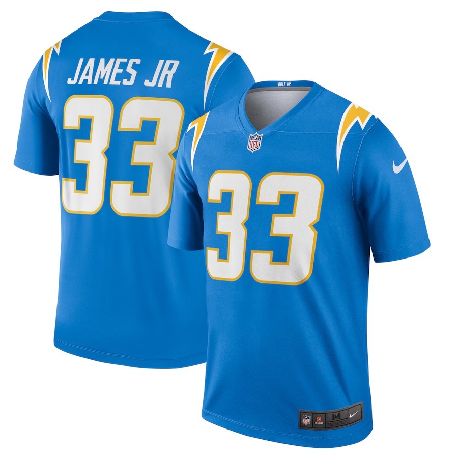 Men's Los Angeles Chargers Derwin James Nike Powder Blue Team Legend Player Performance Top - Puhuasuan