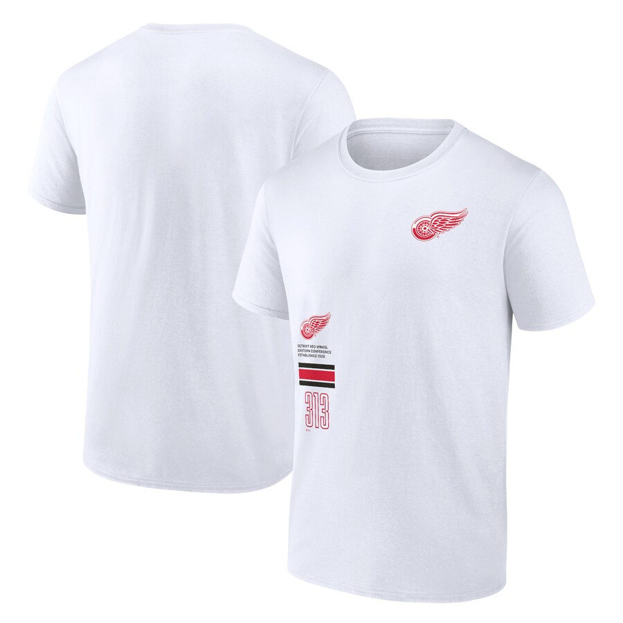 Men's Detroit Red Wings Fanatics White Represent T-Shirt - Puhuasuan