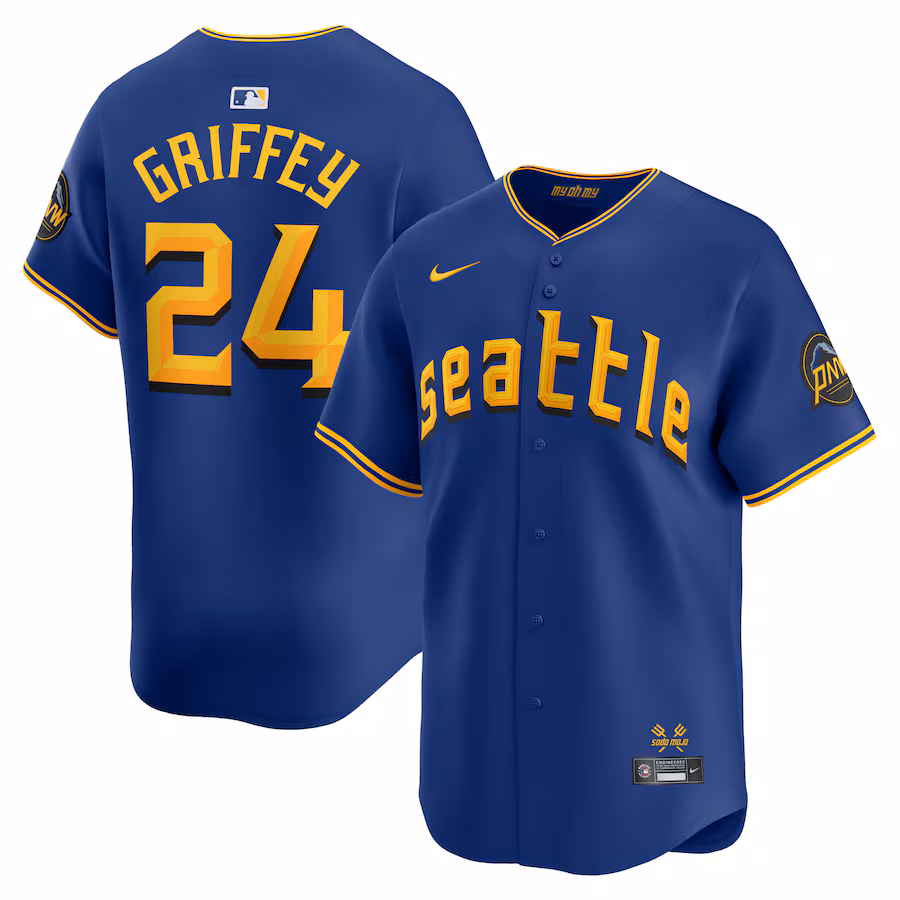 Men's Seattle Mariners Ken Griffey Jr. Nike Royal City Connect Retired Player Jersey - Puhuasuan