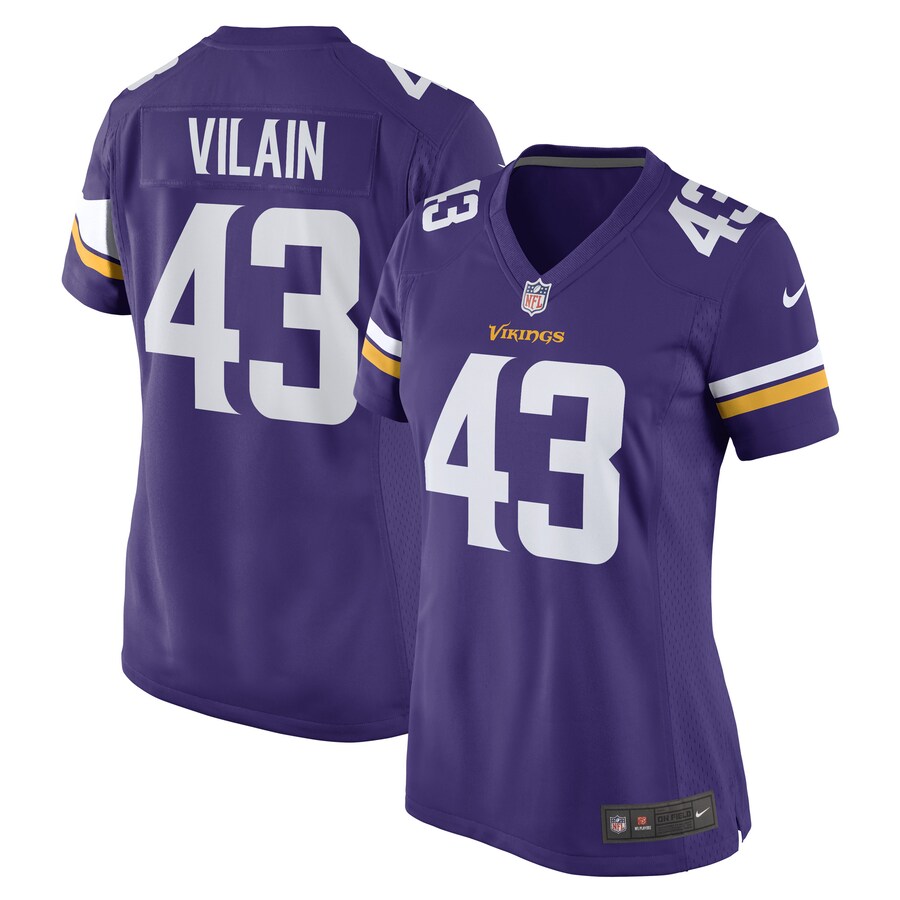 Women's Minnesota Vikings Luiji Vilain Nike Purple Game Player Jersey - Puhuasuan