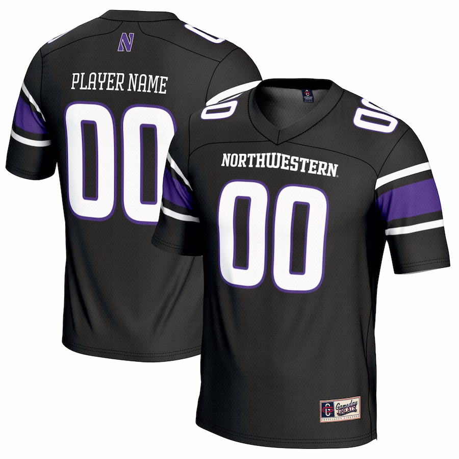 Northwestern Wildcats GameDay Greats Youth NIL Pick-A-Player Football Jersey - Black - Puhuasuan