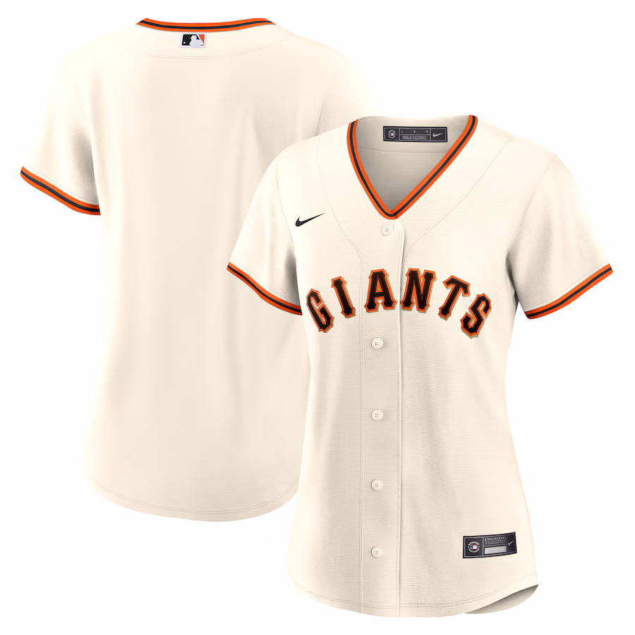 Women's San Francisco Giants Nike Cream Home Blank Replica Jersey - Puhuasuan