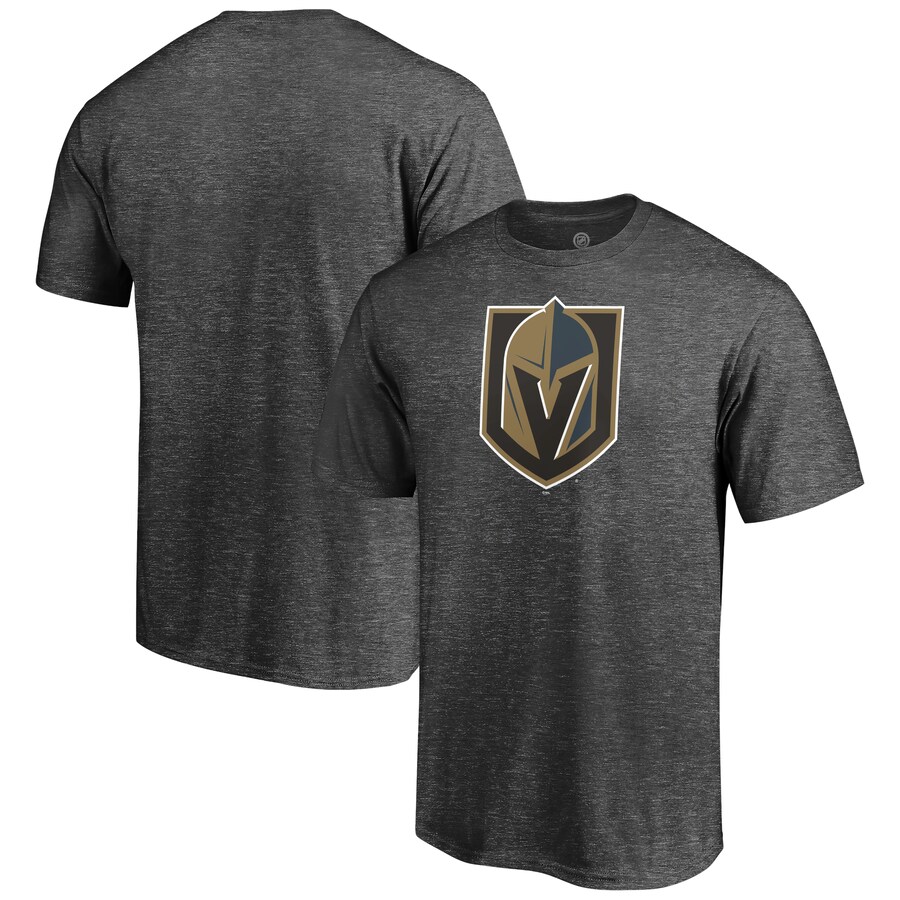 Men's Vegas Golden Knights Charcoal Logo T-Shirt - Puhuasuan