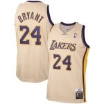Men's Los Angeles Lakers Kobe Bryant Mitchell & Ness Gold 2008-09 Hardwood Classics Authentic Player Jersey - Puhuasuan