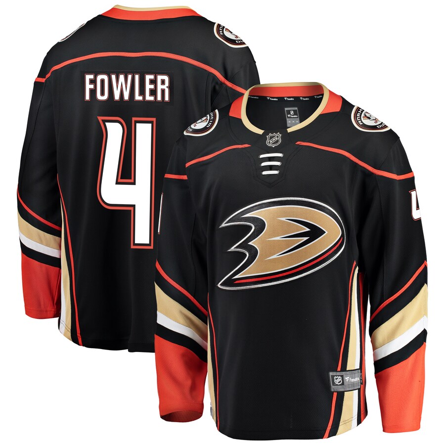 Men's Anaheim Ducks Cam Fowler Fanatics Branded Black Breakaway Player Jersey - Puhuasuan