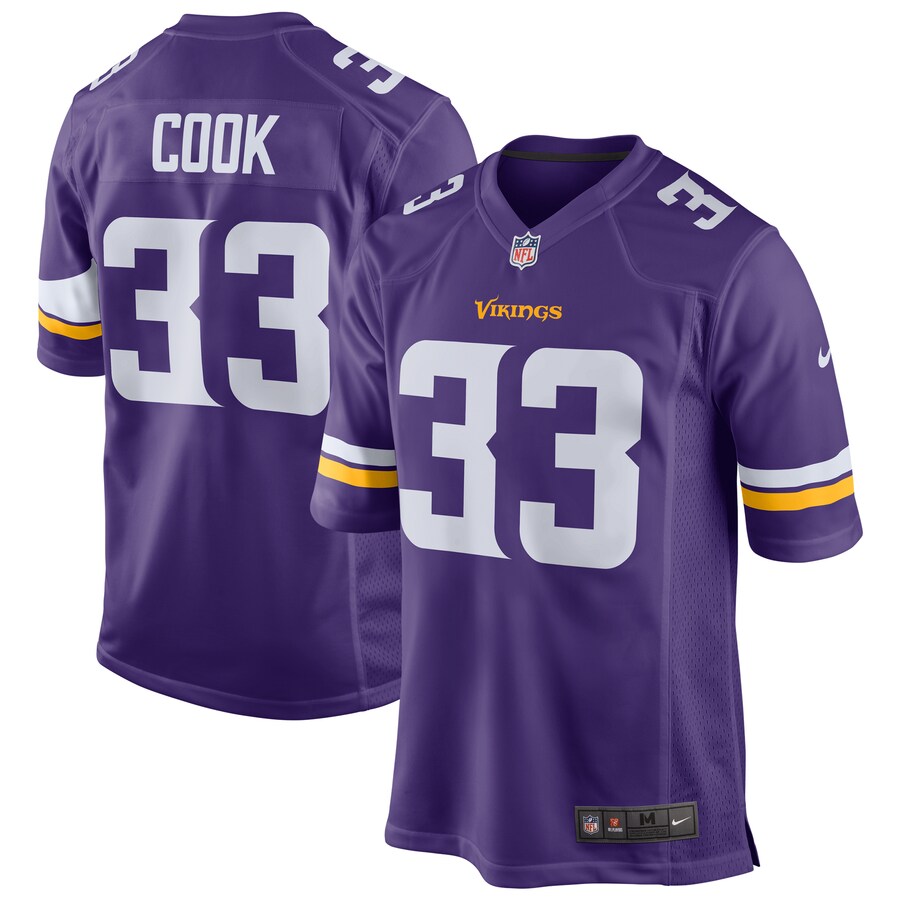 Men's Minnesota Vikings Dalvin Cook Nike Purple Player Game Jersey - Puhuasuan
