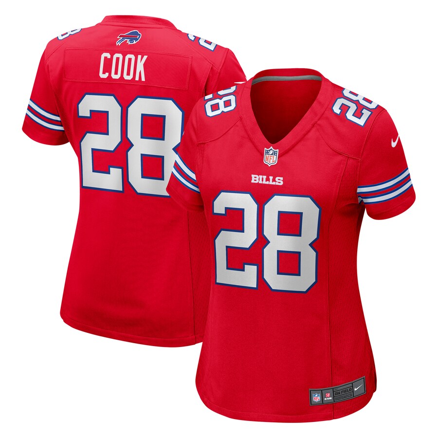 Women's Buffalo Bills James Cook Nike Red Player Jersey - Puhuasuan