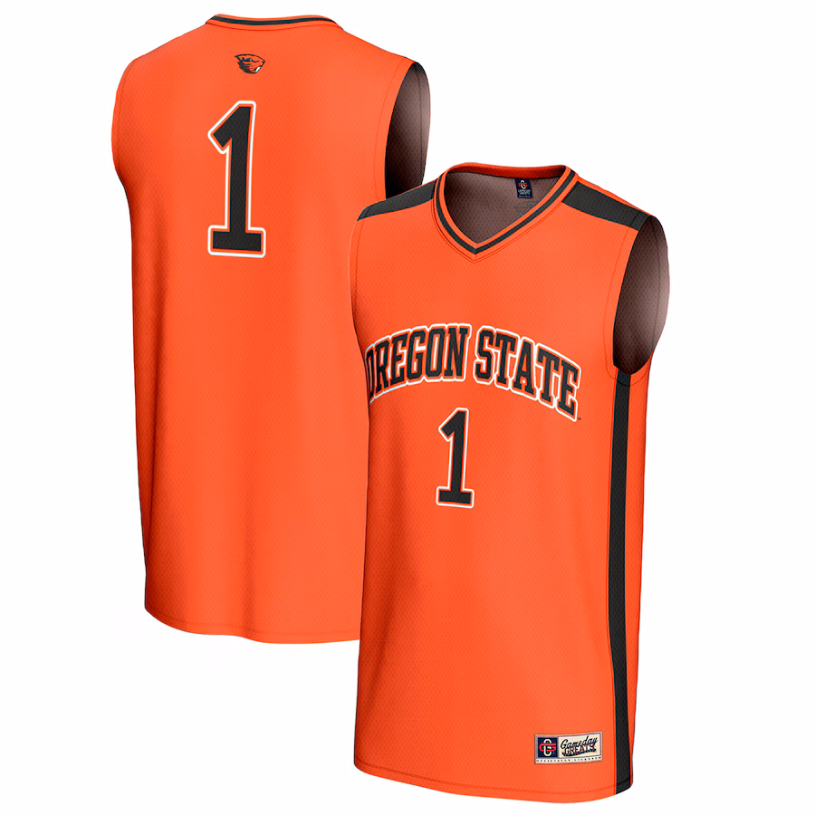 Unisex GameDay Greats #1 Orange Oregon State Beavers Lightweight Collegiate Basketball Fashion Jersey - Puhuasuan