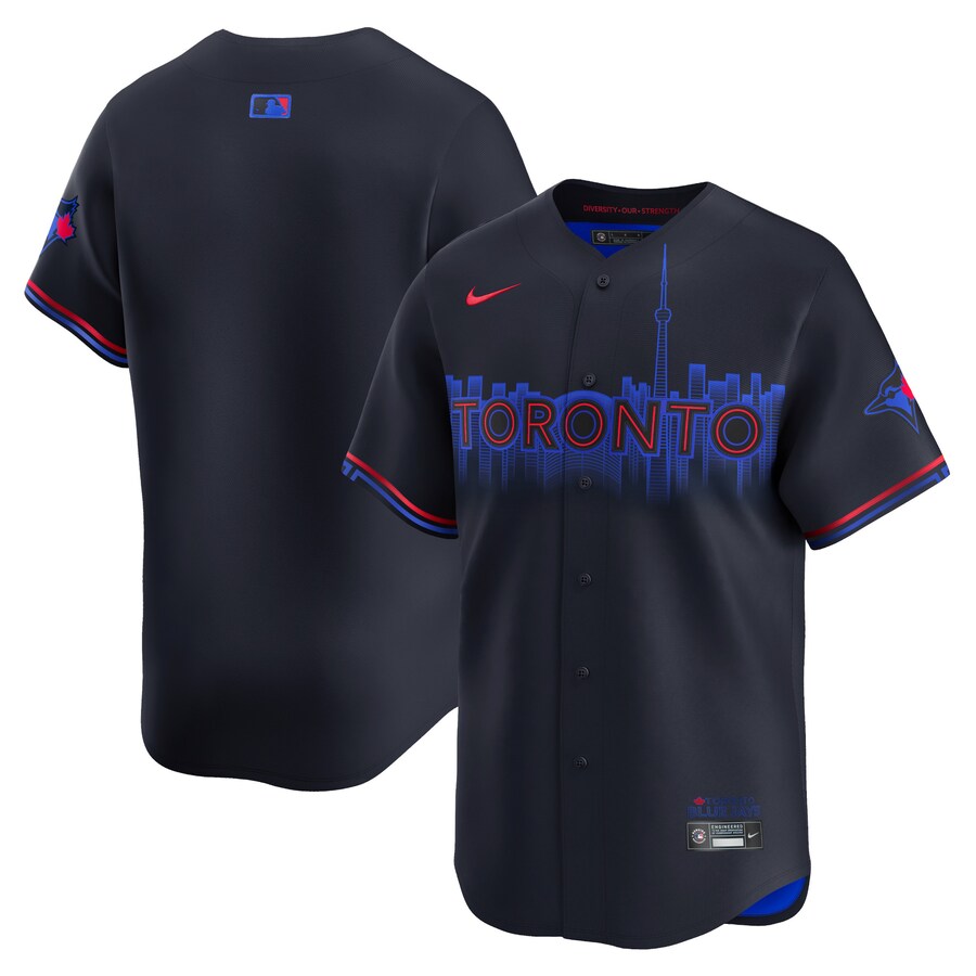 Men's Toronto Blue Jays  Nike Navy 2024 City Connect Limited Jersey - Puhuasuan
