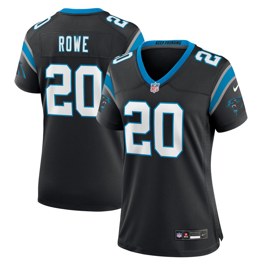 Women's Carolina Panthers Eric Rowe Nike Black Game Jersey - Puhuasuan