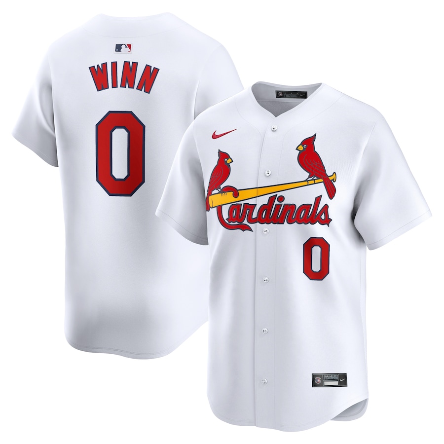 Men's St. Louis Cardinals Masyn Winn Nike White Home Limited Player Jersey - Puhuasuan