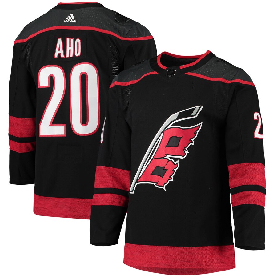Men's Carolina Hurricanes Sebastian Aho adidas Black Alternate Primegreen Authentic Pro Player Jersey - Puhuasuan