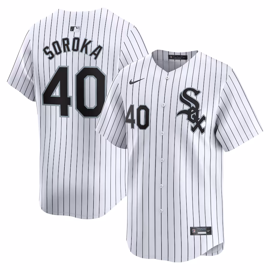Men's Chicago White Sox Michael Soroka Nike White Home Limited Player Jersey - Puhuasuan