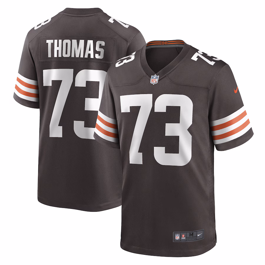 Men's Cleveland Browns Joe Thomas Nike Brown Retired Game Player Jersey - Puhuasuan