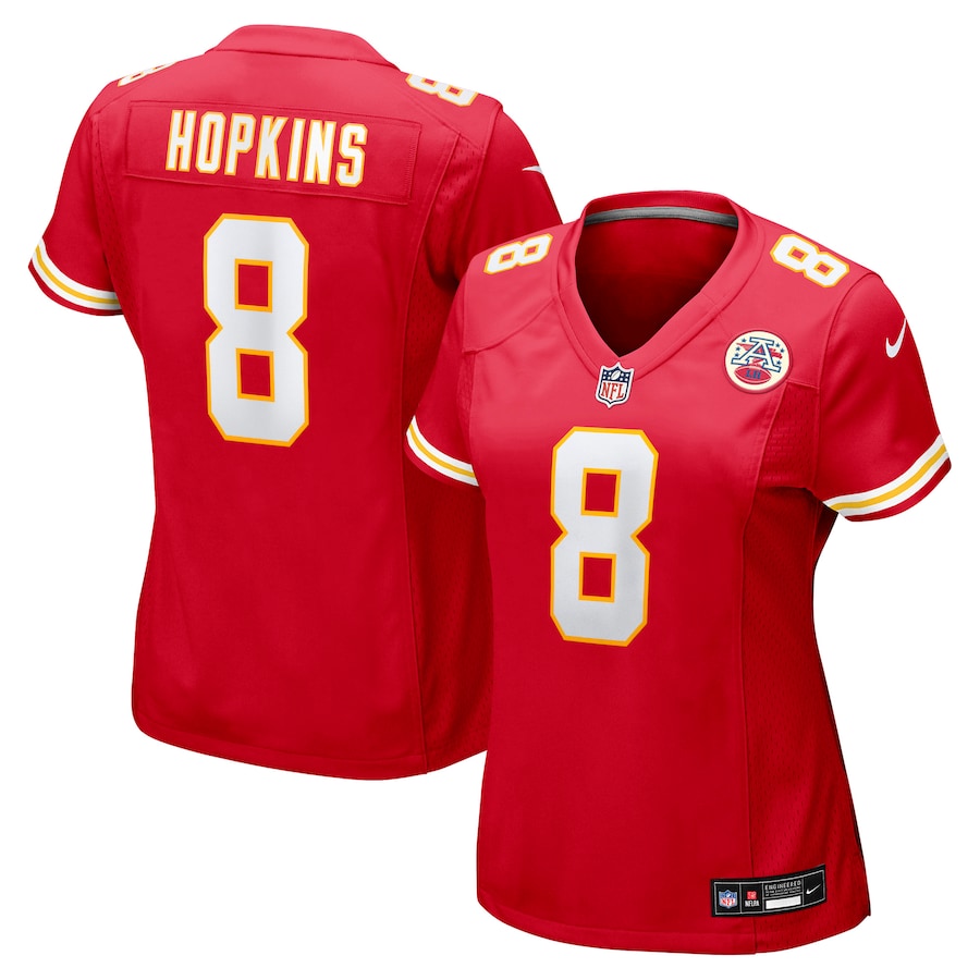 Women's Kansas City Chiefs DeAndre Hopkins Nike Red Player Game Jersey - Puhuasuan