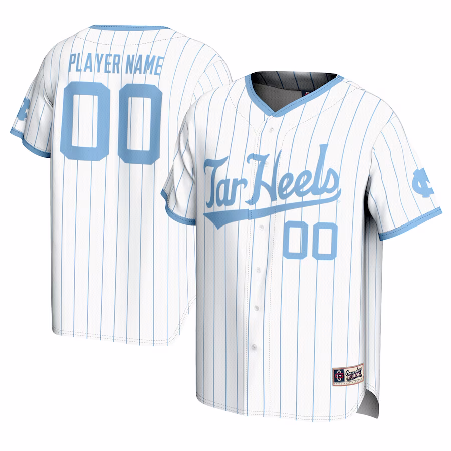North Carolina Tar Heels GameDay Greats Youth NIL Pick-A-Player Lightweight Baseball Jersey - White - Puhuasuan