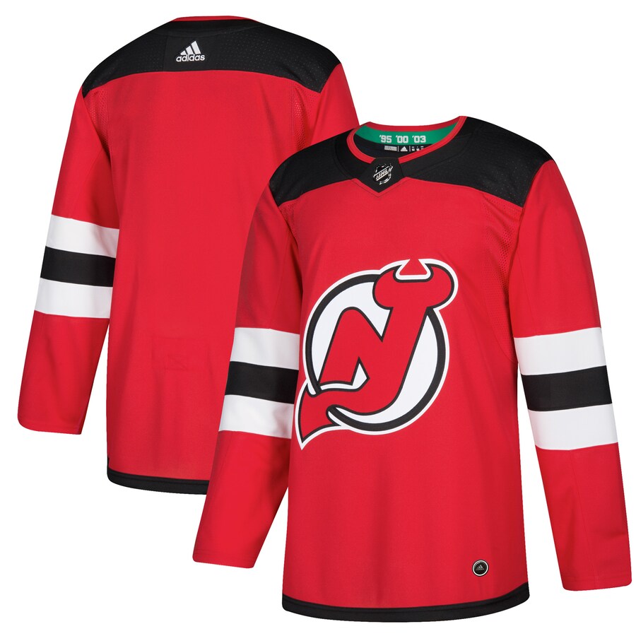 Men's New Jersey Devils adidas Red Home Authentic Blank Jersey - Puhuasuan