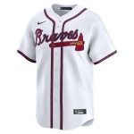 Men's Atlanta Braves Chipper Jones Nike White Home Limited Player Jersey - Puhuasuan