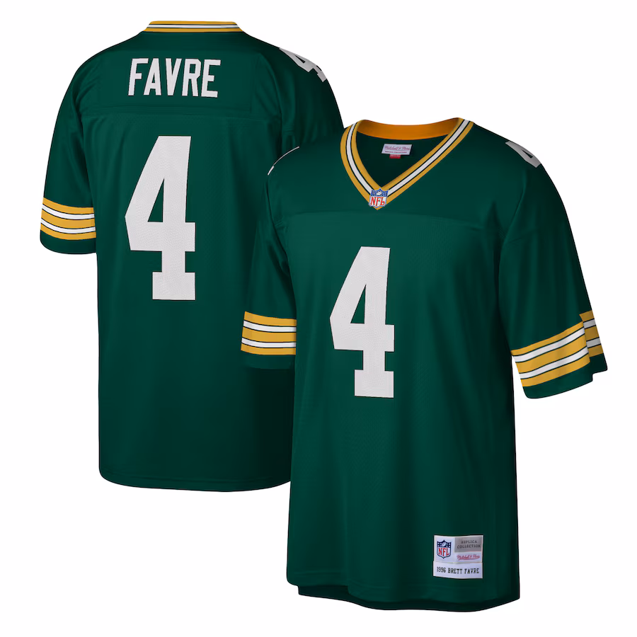 Men's Green Bay Packers Brett Favre Mitchell & Ness Green Legacy Replica Jersey - Puhuasuan