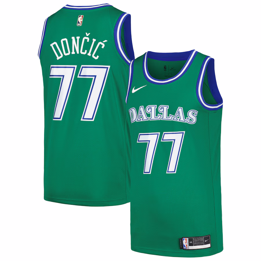 Men's Dallas Mavericks Luka Don?i? Nike Green Swingman Player Jersey - Classic Edition - Puhuasuan