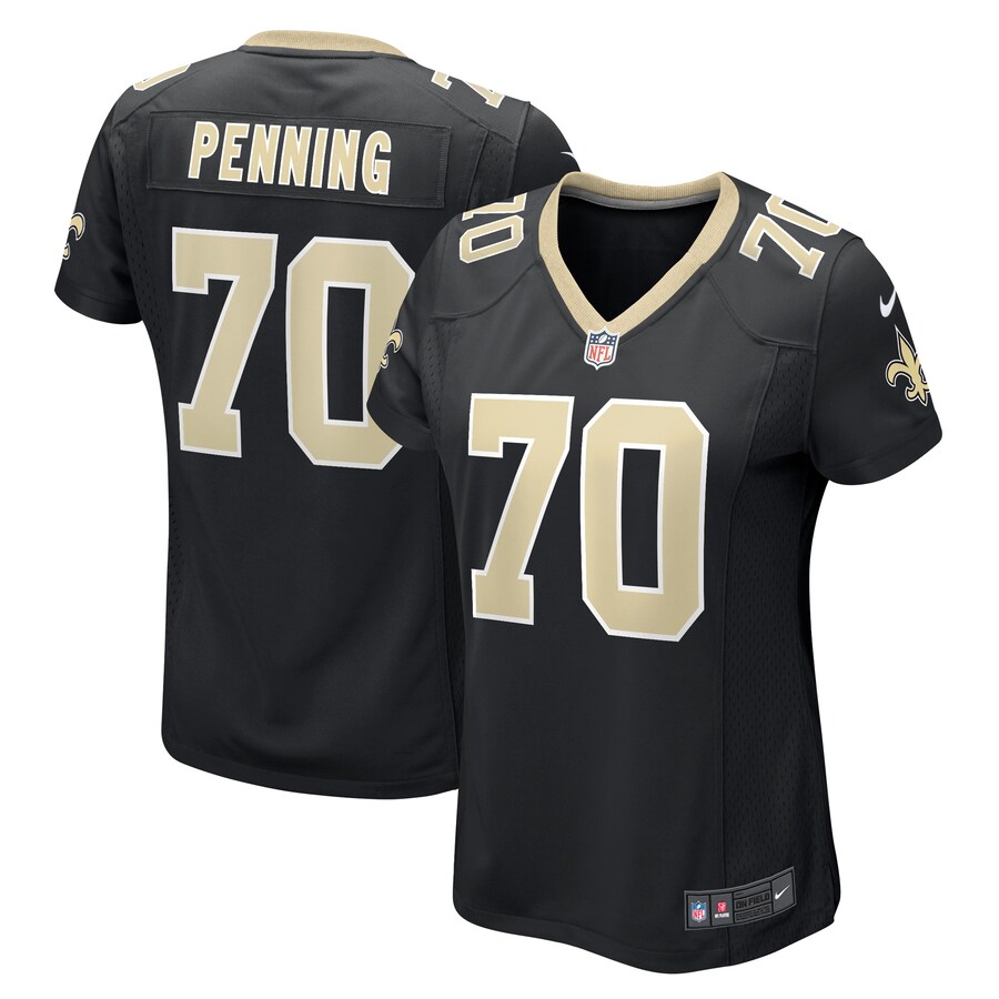 Women's New Orleans Saints Trevor Penning Nike Black Game Player Jersey - Puhuasuan