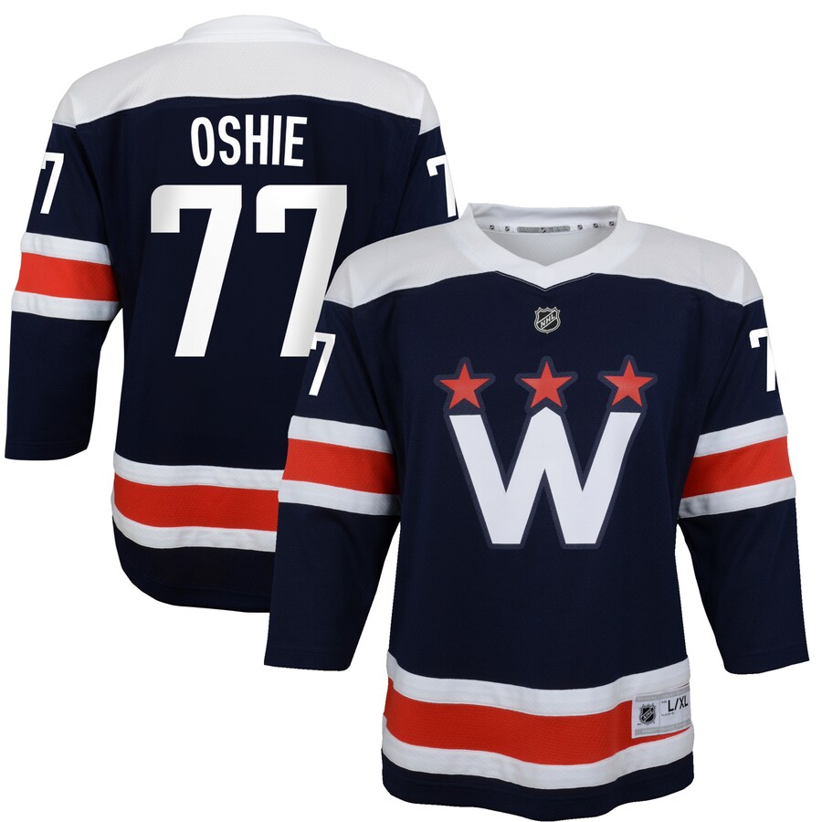 Youth Washington Capitals TJ Oshie Navy 2020/21 Alternate Replica Player Jersey - Puhuasuan
