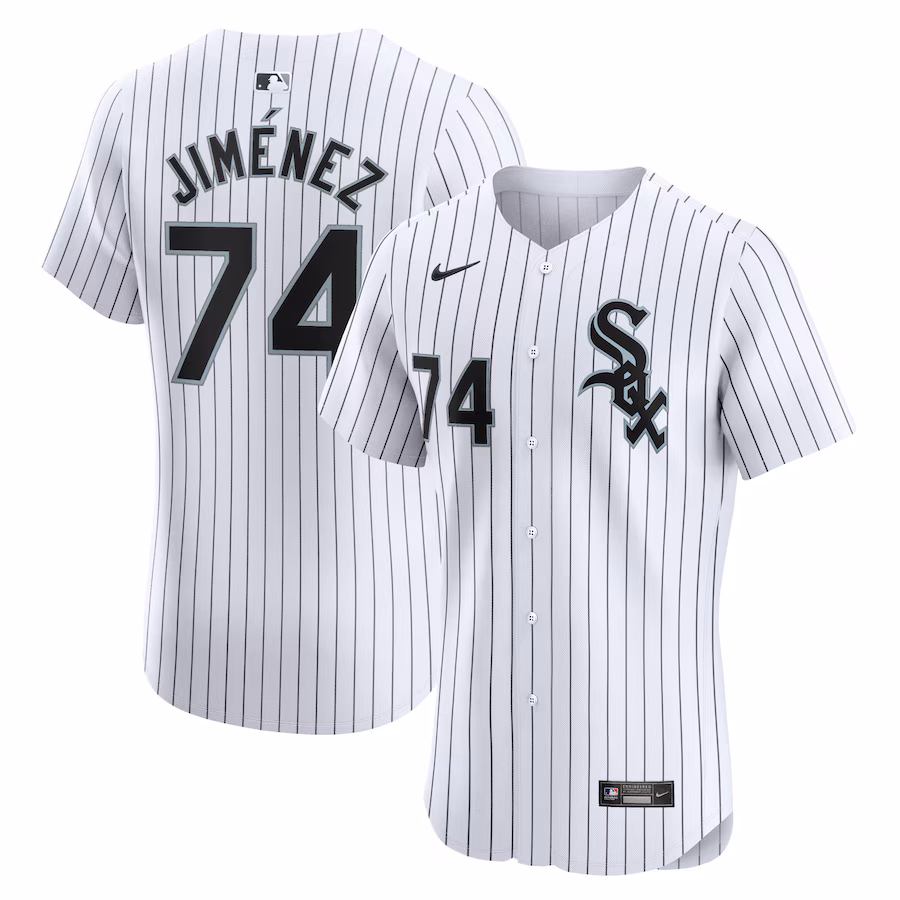 Men's Chicago White Sox Eloy Jimenez Nike White Home Elite Player Jersey - Puhuasuan