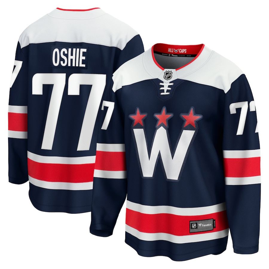 Men's Washington Capitals TJ Oshie Fanatics Navy Alternate Premier Breakaway Player Jersey - Puhuasuan