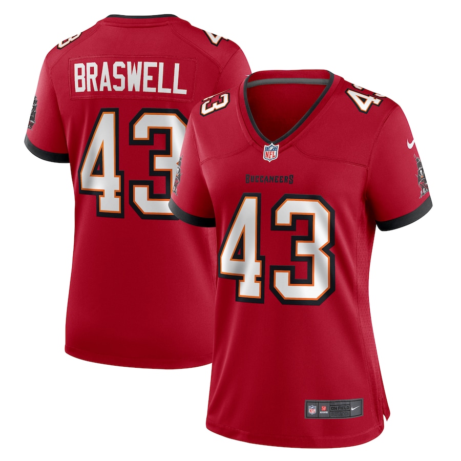 Women's Tampa Bay Buccaneers Chris Braswell Nike Red Game Jersey - Puhuasuan