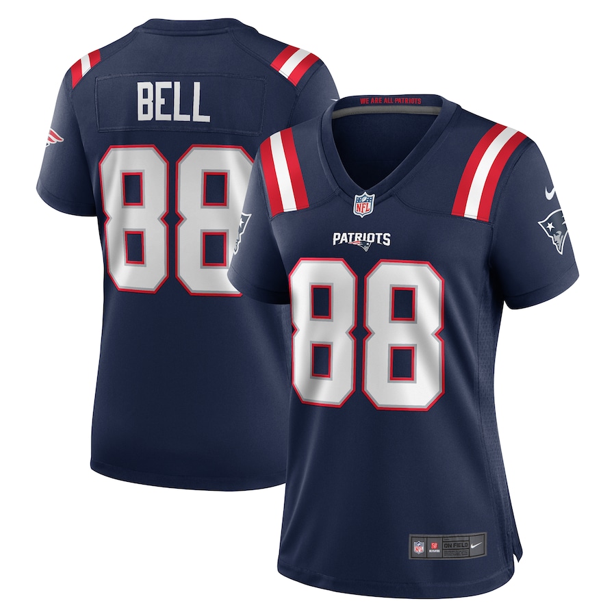 Women's New England Patriots Jaheim Bell Nike Navy Game Jersey - Puhuasuan