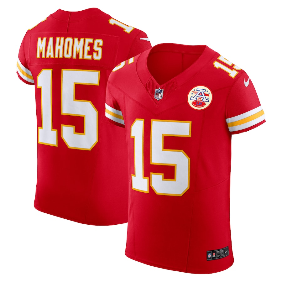 Men's Kansas City Chiefs Patrick Mahomes Nike Red Vapor F.U.S.E. Elite Jersey - Puhuasuan