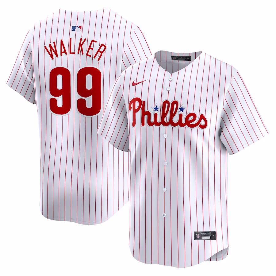 Men's Philadelphia Phillies Taijuan Walker Nike White Home Limited Player Jersey - Puhuasuan