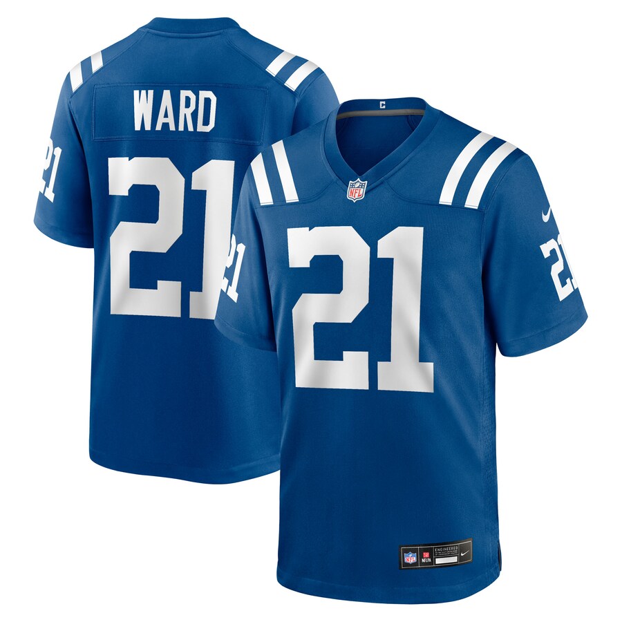 Men's Indianapolis Colts Charvarius Ward Nike Royal Team Game Jersey - Puhuasuan