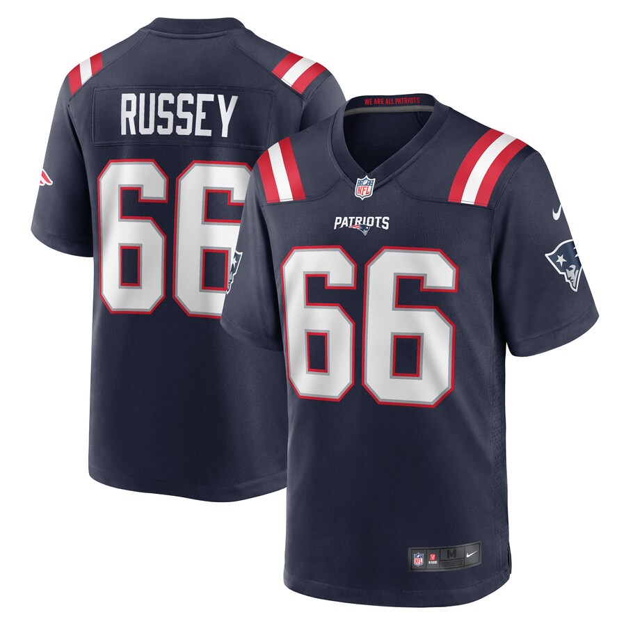 Men's New England Patriots Kody Russey Nike Navy Game Player Jersey - Puhuasuan