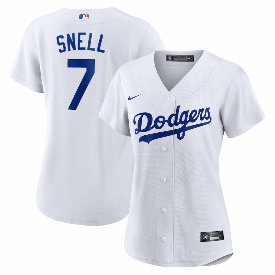 Women's Los Angeles Dodgers Blake Snell Nike White Home Replica Player Jersey - Puhuasuan