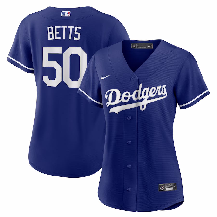 Women's Los Angeles Dodgers Mookie Betts Nike Royal Alternate Replica Player Jersey - Puhuasuan