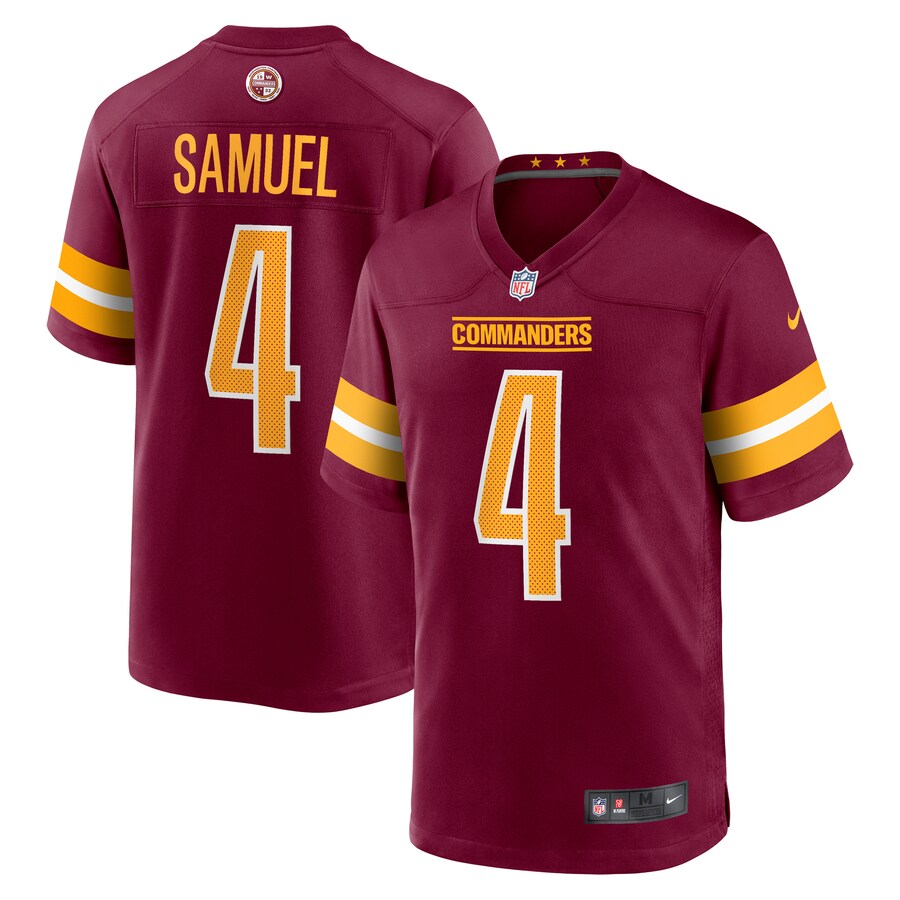 Men's Washington Commanders Curtis Samuel Nike Burgundy Game Player Jersey - Puhuasuan