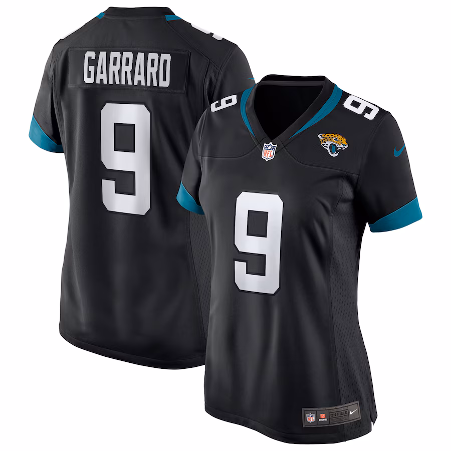 Women's Jacksonville Jaguars David Garrard Nike Black Game Retired Player Jersey - Puhuasuan