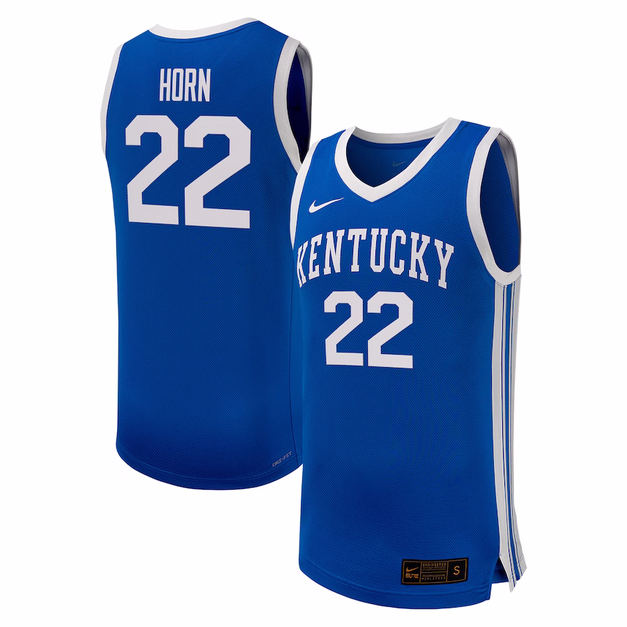 Walker Horn Kentucky Wildcats Nike NIL Basketball Replica Player Jersey?�C Royal - Puhuasuan