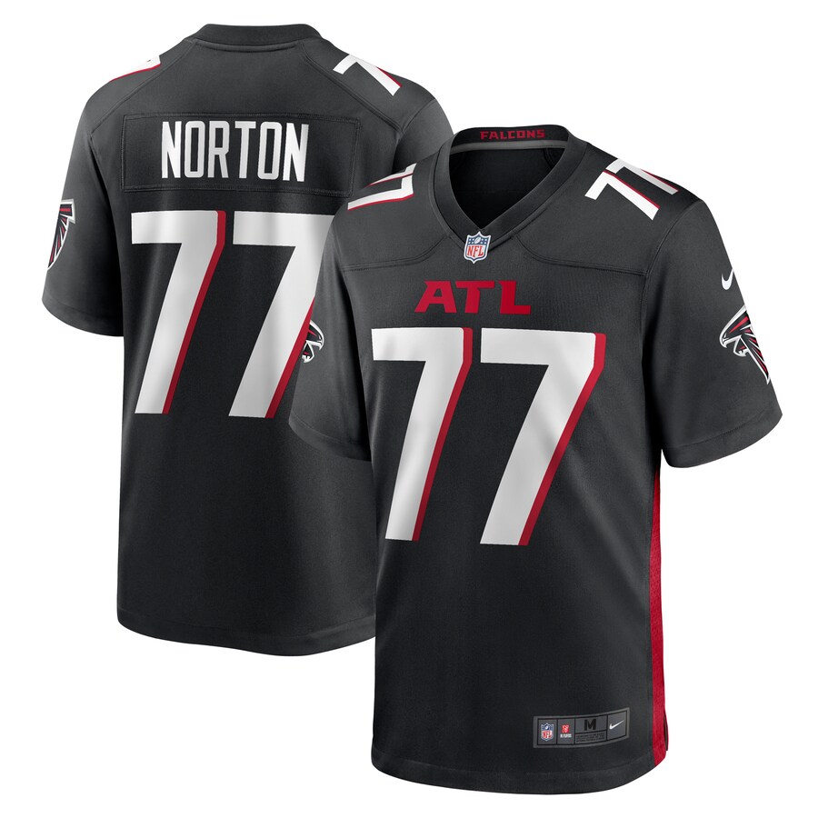 Men's Atlanta Falcons Storm Norton Nike  Black  Game Jersey - Puhuasuan