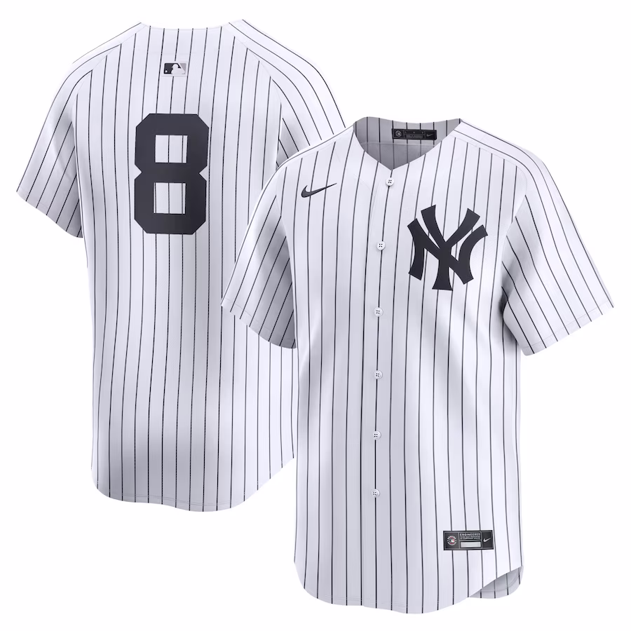 Men's New York Yankees Yogi Berra Nike White Home Limited Player Jersey - Puhuasuan