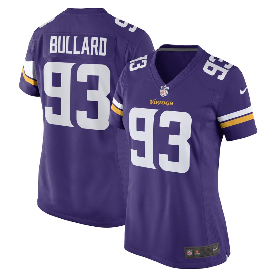 Women's Minnesota Vikings Jonathan Bullard Nike Purple Game Player Jersey - Puhuasuan