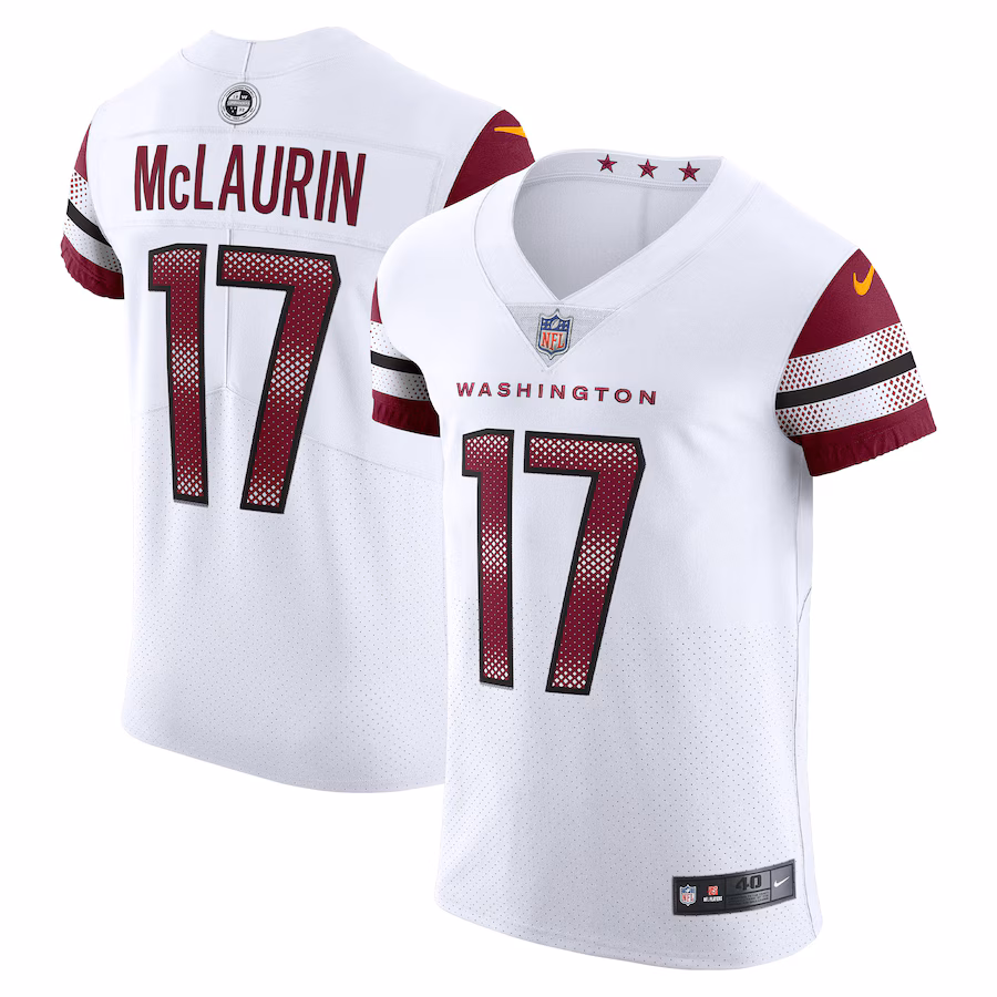 Men's Washington Commanders Terry McLaurin Nike White Vapor Elite Jersey - Puhuasuan